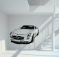 Preview: Mercedes Benz SLS AMG Coupe C197 Wandtattoo